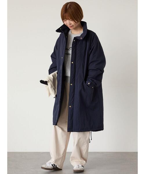 Lugnoncure(ルノンキュール)の「中綿モッズコート(その他アウター・レディース・グレー/ネイビー・F)」の8枚目の写真