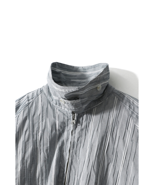 HORLISUN(ホーリーサン)の「Visitor Dobby Stripe Jacket North Green(その他アウター・レディース・その他・LARGE/MEDIUM/SMALL)」の3枚目の写真