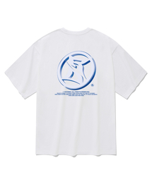ラウンドロゴ半袖Tシャツホワイト