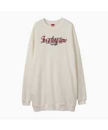 WOMEN SLOGAN LOOSE-FIT DRESS_IVORY
