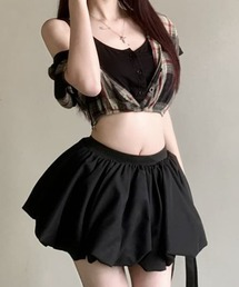 Mejoul（メジュール）の「【2026春夏新作】【インパン付・ウエストゴム】パンプキンバルーンミニスカート（スカート）」
