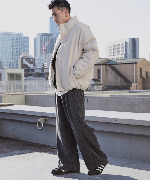 セール】Hibiki-style Basic Down Jacket / 比翼仕立て スタンドネック