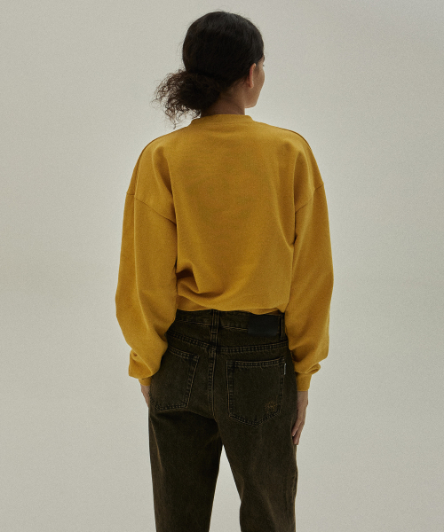 MAGOODGAN(メックウッドガン)の「アカリット3411 ロゴ刺繍 イエロークロップスウェットシャツ(スウェット・レディース・その他・SMALL/MEDIUM)」の4枚目の写真