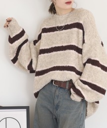 ブークレボーダーニットプルオーバー