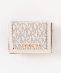 MICHAEL KORS（マイケルコース）の「JET SET TRAVEL トライフォールド ジップ ウォレット エクストラスモール - MKシグネチャー（財布）」