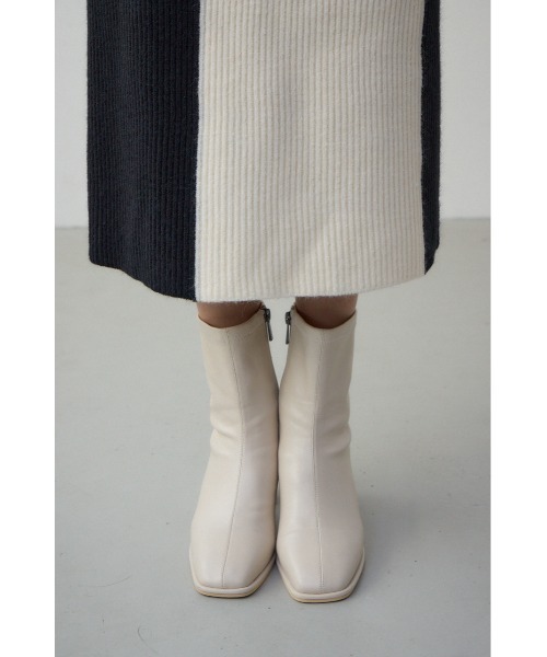 AZUL by moussy(アズールバイマウジー)の「【セットアップ対応】バイカラーIラインニットスカート 秋服 冬服 ロングスカート【身長/骨格別着用画像あり】(スカート・レディース・モカ/グレー/ブラック・FREE)」の13枚目の写真