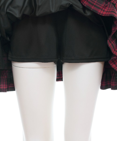 Secret Honey（シークレットハニー）の「ティアードボリュームスカパン（スカート・レディース・ブラックミックス/レッド・MEDIUM）」の13枚目の写真