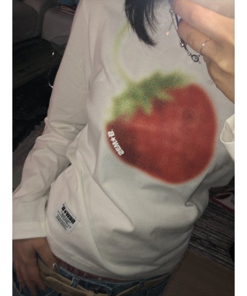 SEW-B（ソービー）の「セミクロップBB長袖Tシャツ（Tシャツ/カットソー・レディース・その他・FREE）」の3枚目の写真