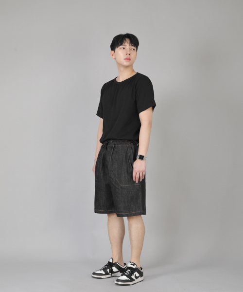 SAINTCREW(セントクルー)の「パティグショーツ EFS-348 ブラックデニム(その他パンツ・メンズ・その他・MEDIUM/LARGE/X-LARGE)」の3枚目の写真