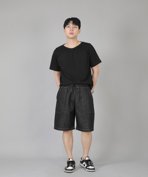 SAINTCREW(セントクルー)の「パティグショーツ EFS-348 ブラックデニム(その他パンツ・メンズ・その他・MEDIUM/LARGE/X-LARGE)」の4枚目の写真