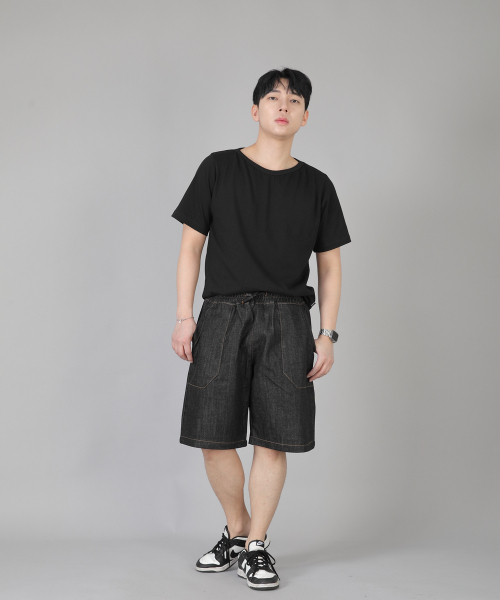 SAINTCREW(セントクルー)の「パティグショーツ EFS-348 ブラックデニム(その他パンツ・メンズ・その他・MEDIUM/LARGE/X-LARGE)」の5枚目の写真
