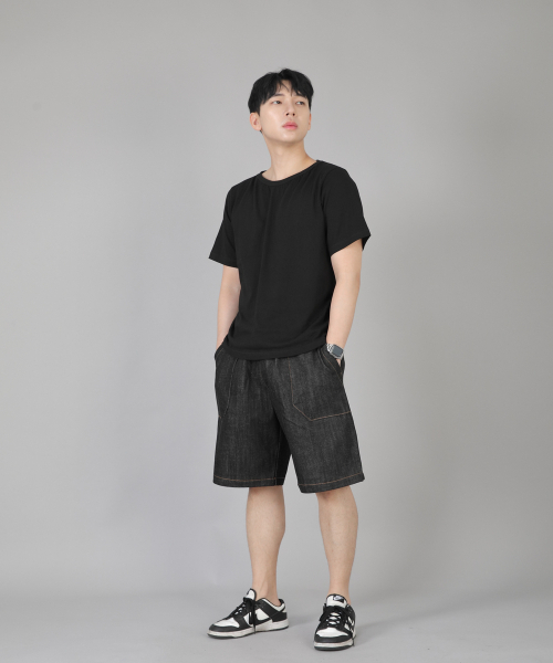 SAINTCREW(セントクルー)の「パティグショーツ EFS-348 ブラックデニム(その他パンツ・メンズ・その他・MEDIUM/LARGE/X-LARGE)」の6枚目の写真