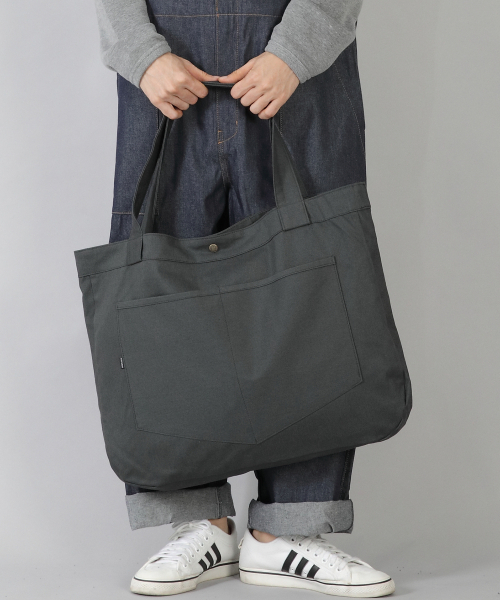 SAINTCREW（セントクルー）の「ラウンドボリュームペンタゴンポケットエコバッグ RVP-146 チャコール（エコバッグ/サブバッグ・メンズ・その他・フリー）」の2枚目の写真