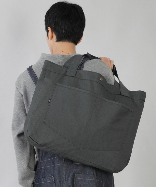 SAINTCREW（セントクルー）の「ラウンドボリュームペンタゴンポケットエコバッグ RVP-146 チャコール（エコバッグ/サブバッグ・メンズ・その他・フリー）」の3枚目の写真