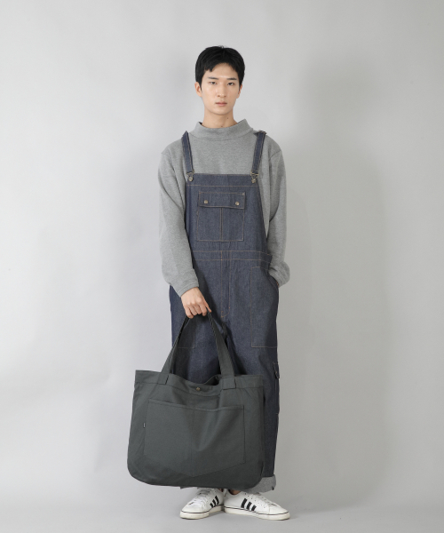 SAINTCREW（セントクルー）の「ラウンドボリュームペンタゴンポケットエコバッグ RVP-146 チャコール（エコバッグ/サブバッグ・メンズ・その他・フリー）」の5枚目の写真