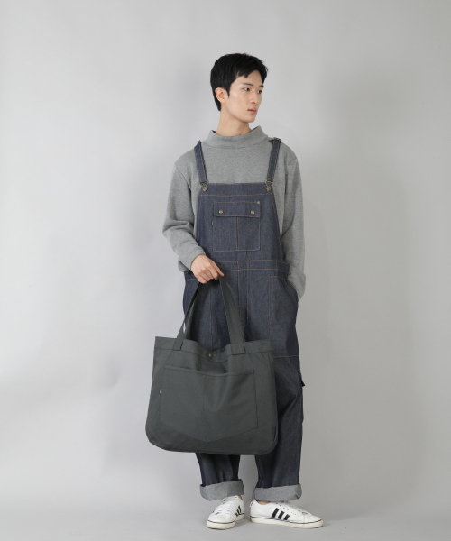 SAINTCREW（セントクルー）の「ラウンドボリュームペンタゴンポケットエコバッグ RVP-146 チャコール（エコバッグ/サブバッグ・メンズ・その他・フリー）」の9枚目の写真