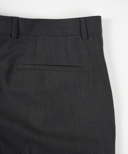 BIRBANTE(ビルバンテ)の「テイラードワンタックセットアップスラックス - チャコール(スラックス・メンズ・チャコール・SMALL/MEDIUM/LARGE/X-LARGE)」の4枚目の写真