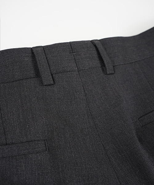 BIRBANTE(ビルバンテ)の「テイラードワンタックセットアップスラックス - チャコール(スラックス・メンズ・チャコール・SMALL/MEDIUM/LARGE/X-LARGE)」の5枚目の写真