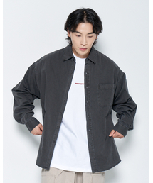 PSSHOPPER（ピーエスショッパ）の「Pigment High-Density Damage Shirt [Dark Gray]（シャツ/ブラウス）」