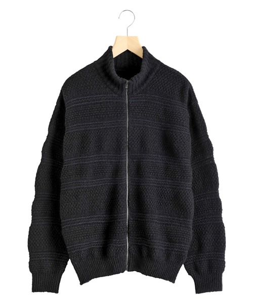 ARKnets（アークネッツ）の「crepuscule / クレプスキュール：別注 Multi Border Mix Drivers：ONLYARK-2-2523[COR]（Tシャツ/カットソー・メンズ・ブラック・1/2）」の8枚目の写真