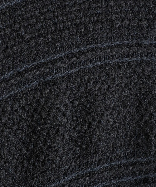 ARKnets（アークネッツ）の「crepuscule / クレプスキュール：別注 Multi Border Mix Drivers：ONLYARK-2-2523[COR]（Tシャツ/カットソー・メンズ・ブラック・1/2）」の9枚目の写真