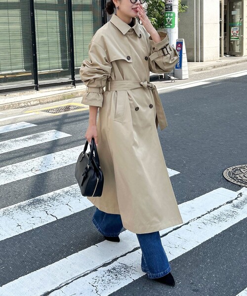 fredy emue（フレディエミュ）の「【発売のたびに即完売する大人気アイテム】袖ボリュームトレンチコート（トレンチコート・レディース・ベージュ・38/36）」の8枚目の写真