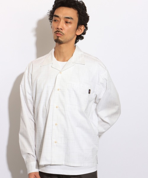 ROTAR（ローター）の「Sparkling Open Collar Shirt（シャツ/ブラウス・メンズ・サックスブルー/オフホワイト/グリーン・MEDIUM/LARGE/X-LARGE）」の4枚目の写真