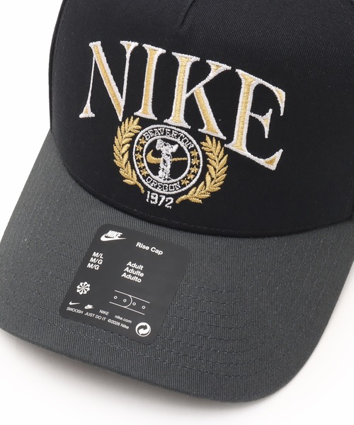 NIKE（ナイキ）の「NIKE U NK RISE CAP S CB AFRAME GFX / ナイキ ライズ キャップ S CB AFRAME GFX 【SP】（キャップ・メンズ・ブラック/アイボリー・M/L）」の6枚目の写真
