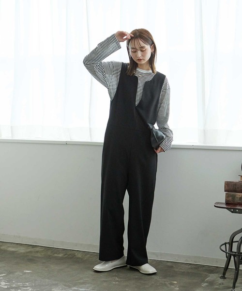 Bulue.（ブルー）の「【Bulue.】シアーボーダーロンT（Tシャツ/カットソー・レディース・ブラック/ネイビー/グリーン・FREE）」の17枚目の写真