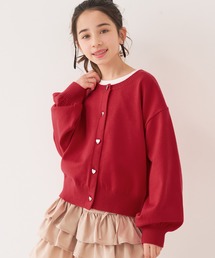 coca（coca）（コカ）の「キッズ　ハートボタンカーディガン（カーディガン/ボレロ）」