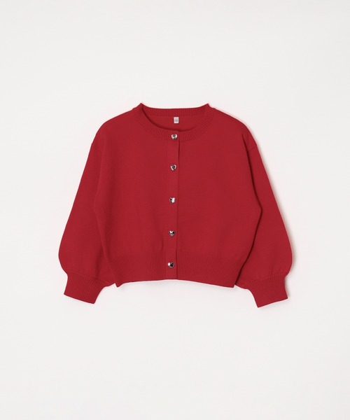 coca（coca）（コカ）の「キッズ　ハートボタンカーディガン（カーディガン/ボレロ・キッズ・レッド/アイボリー・150/140/130/120）」の17枚目の写真