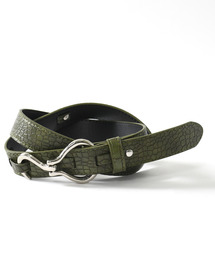 EFFECTION（エフェクション）の「【neos】フックバックル 細身 アニマル PUレザー ベルト ユニセックス対応（ベルト）」