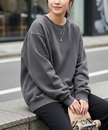 minius（ミニウス）の「【BTP SELECTION】ピグメント加工 無地スウェットシャツ ZOZO限定 ヴィンテージライク 古着風（スウェット）」