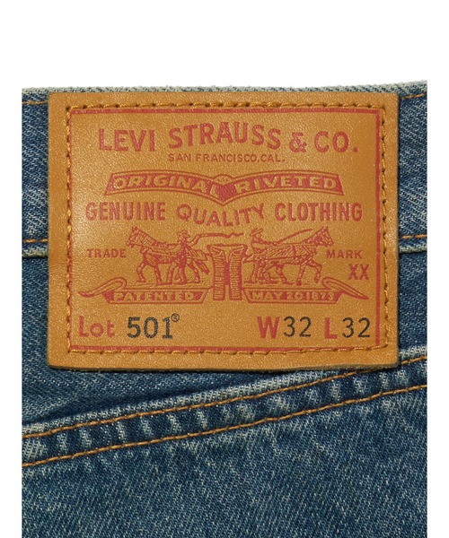 Levi's（リーバイス）の「Levi's/リーバイス 501(R) オリジナルジーンズ ミディアムインディゴ（デニムパンツ・メンズ・ダークインディゴブルー・W34 L32/W33 L32/W32 L32/W31 L32/W30 L32/W29 L32/W28 L32/W36 L32）」の10枚目の写真