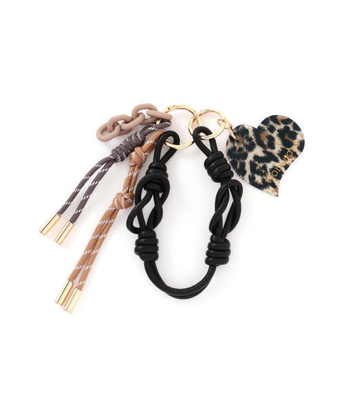 VIOLAd'ORO（ヴィオラドーロ）の「VIOLAd’ORO (ヴィオラドーロ) バッグチャーム/BIANCA / V-5078（キーケース/キーアクセサリー・レディース・ブラック・F）」の2枚目の写真