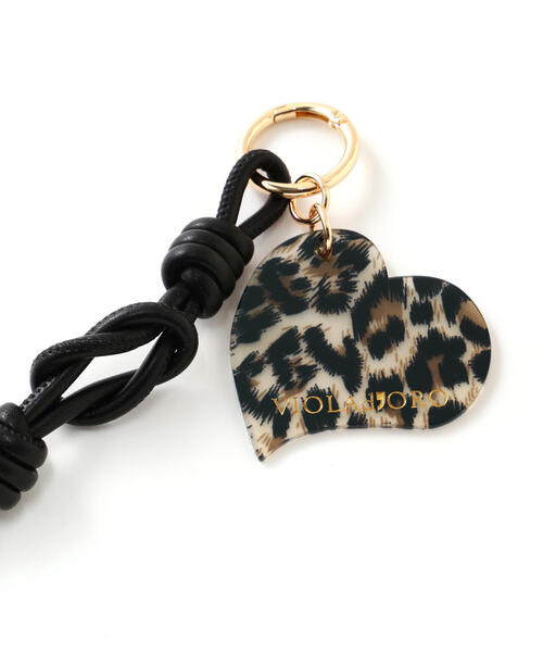 VIOLAd'ORO（ヴィオラドーロ）の「VIOLAd’ORO (ヴィオラドーロ) バッグチャーム/BIANCA / V-5078（キーケース/キーアクセサリー・レディース・ブラック・F）」の3枚目の写真