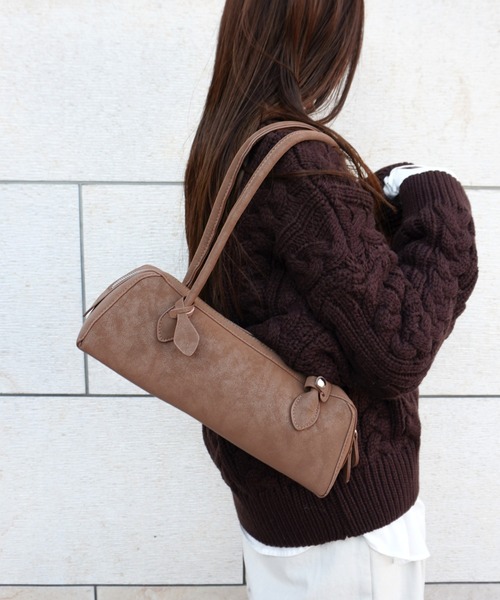 gossara（ゴサラ）の「スリムボストンショルダー（ショルダーバッグ・レディース・ブラウン/ベージュ・FREE）」の2枚目の写真