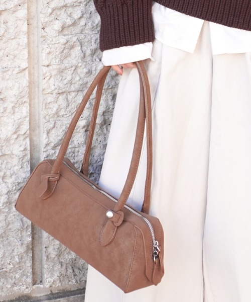 gossara（ゴサラ）の「スリムボストンショルダー（ショルダーバッグ・レディース・ブラウン/ベージュ・FREE）」の3枚目の写真