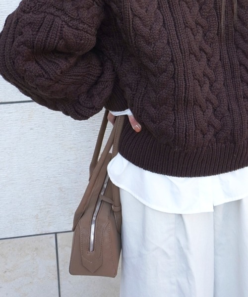 gossara（ゴサラ）の「スリムボストンショルダー（ショルダーバッグ・レディース・ブラウン/ベージュ・FREE）」の5枚目の写真