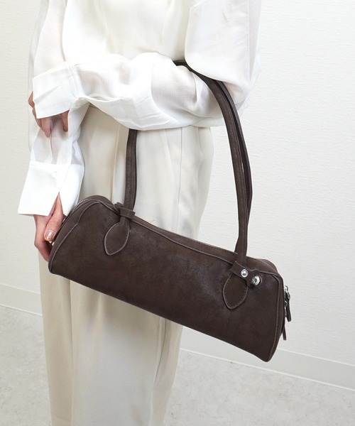 gossara(ゴサラ)の「【お出かけにちょうどいい】スリムボストンショルダー(ショルダーバッグ・レディース・ベージュ/ブラウン・FREE)」の14枚目の写真
