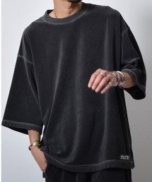 DOUBLE STEAL（ダブルスティール）の「DSピグメントパイルオーバーサイズTシャツ（Tシャツ/カットソー）」