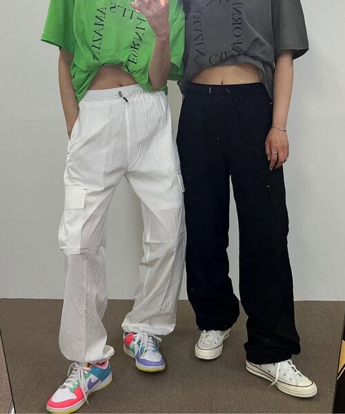 DEAR,ME（ディアミー）の「ストリングバンディングポケットパンツ[ブラック]（スウェットパンツ・レディース・その他・L/2XL/XL/S/M）」の3枚目の写真
