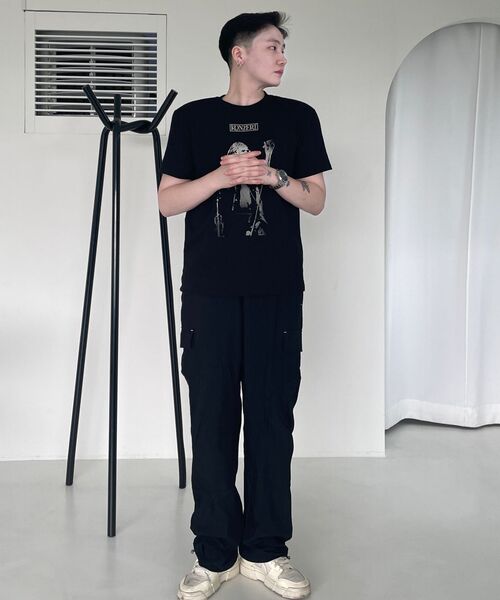 DEAR,ME（ディアミー）の「ストリングバンディングポケットパンツ[ブラック]（スウェットパンツ・レディース・その他・L/2XL/XL/S/M）」の5枚目の写真