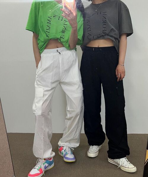 DEAR,ME（ディアミー）の「ストリングバンディングポケットパンツ[ブラック]（スウェットパンツ・レディース・その他・L/2XL/XL/S/M）」の7枚目の写真