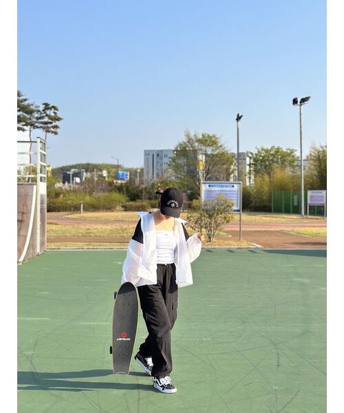 DEAR,ME（ディアミー）の「ストリングバンディングポケットパンツ[ブラック]（スウェットパンツ・レディース・その他・L/2XL/XL/S/M）」の8枚目の写真