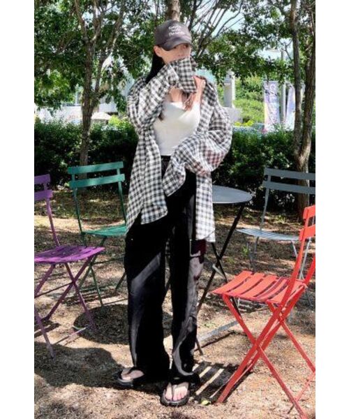 DEAR,ME（ディアミー）の「ストリングバンディングポケットパンツ[ブラック]（スウェットパンツ・レディース・その他・L/2XL/XL/S/M）」の9枚目の写真