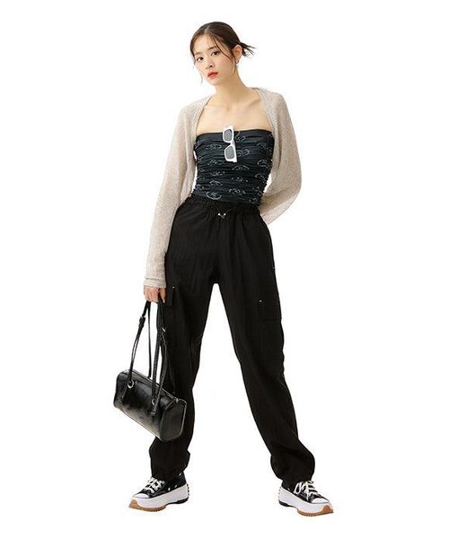 DEAR,ME（ディアミー）の「ストリングバンディングポケットパンツ[ブラック]（スウェットパンツ・レディース・その他・L/2XL/XL/S/M）」の20枚目の写真
