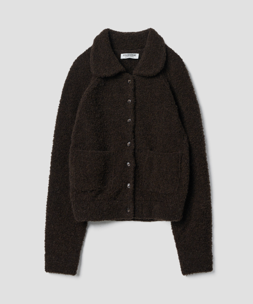 TTUDEMENT(トュードメント)の「BOUCLE COLLAR KNIT JACKET BROWN(その他アウター・レディース・その他・FREE)」の6枚目の写真