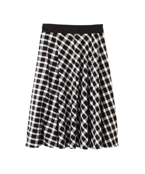 MARGARET HOWELL（マーガレットハウエル）の「COTTON CHECK SKIRT（スカート・レディース・ブラック・2/1）」の4枚目の写真