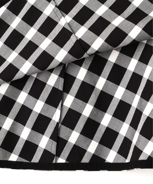 MARGARET HOWELL（マーガレットハウエル）の「COTTON CHECK SKIRT（スカート・レディース・ブラック・2/1）」の5枚目の写真